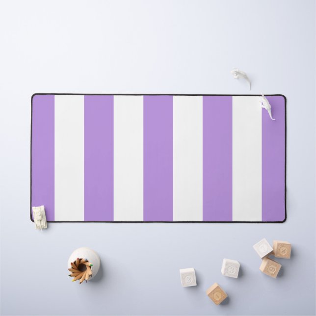 Bandes pourpres, Blancs, Motif rayé (Tableau pour enfants)