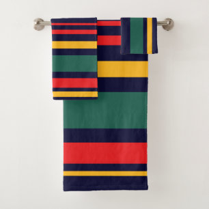 Bandes rétro multicolores inspirées des années