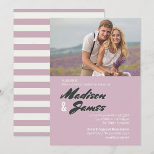 Bandes roses Invitations de douches Couples