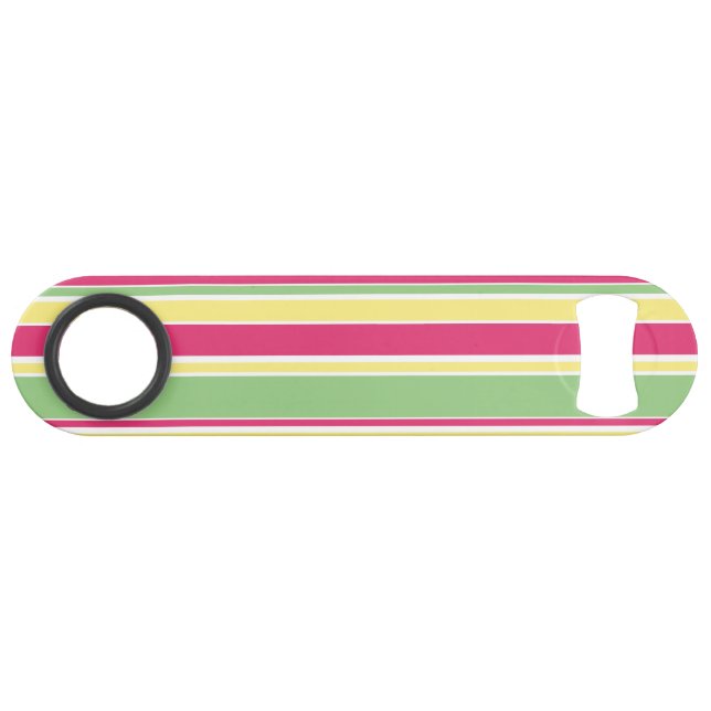 Bandes roses, vertes et jaunes (Devant (Horizontal))