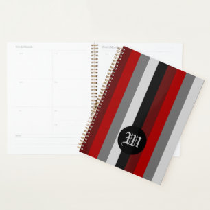 Bandes rouges et noires