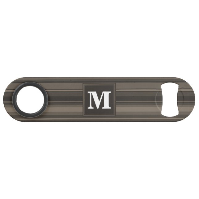 Bandes taupe monogramme (Devant (Horizontal))