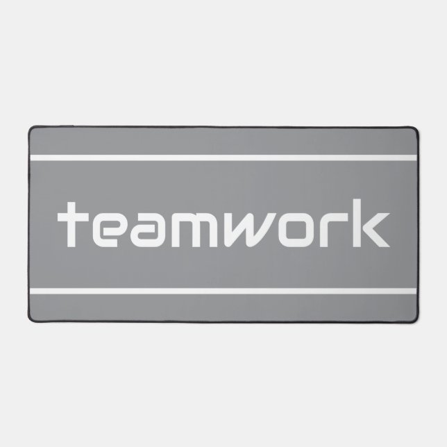 Bandes TEAMWORK blanches modernes et élégantes sur (Recto)