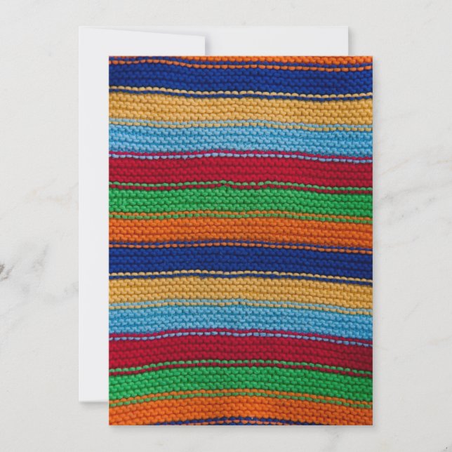 Bandes tricotées colorées (Devant)