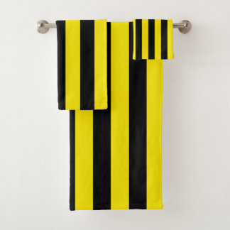 Bandes verticales jaunes et noires