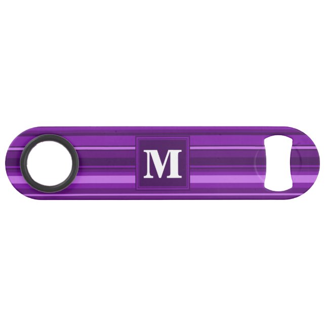 Bandes violettes monogrammes (Devant (Horizontal))