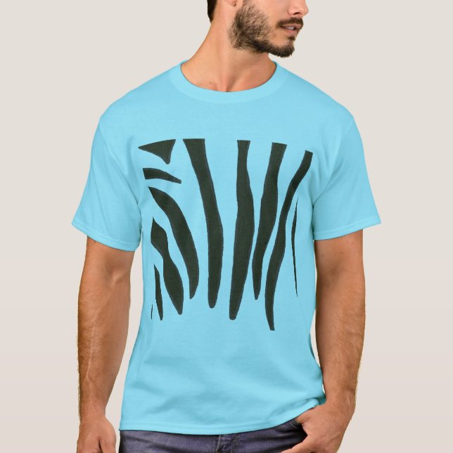 Bandes Zèbre Noir design sur tshirts (Devant)