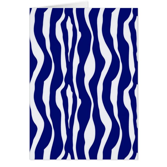 Bandes zébrées - Bleu foncé de cobalt et blanc (Devant)