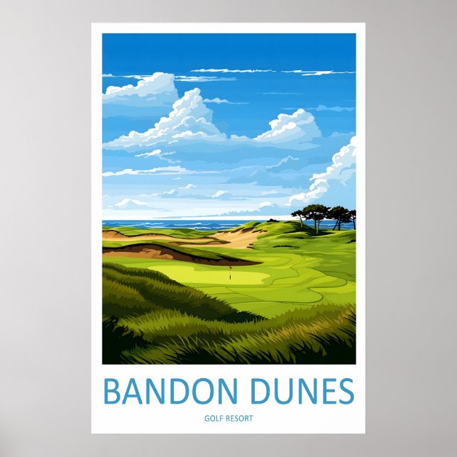 Bandon Dunes Golf Resort Voyage Impression Art Mur (Devant)