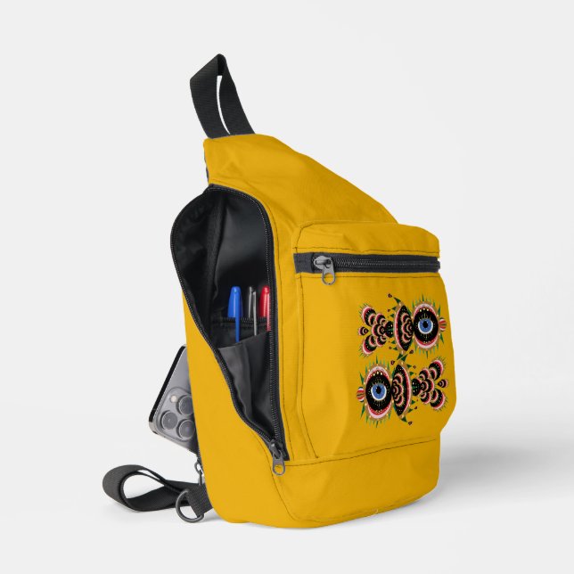 Bandoulière Chimera - Sac à bille d'oiseaux de poisson (Ouvrir)