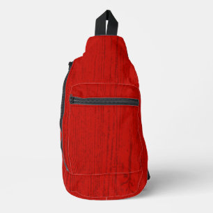 Bandoulière Élégant Sac à bille en bois rouge
