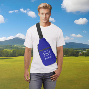 Bandoulière Nom et logo de l'entreprise sur le sac à bille ble