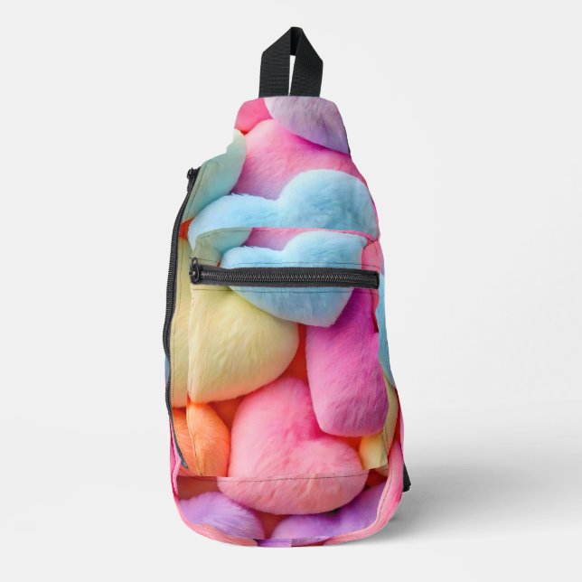 Bandoulière Sac à billes de coeur (Recto)