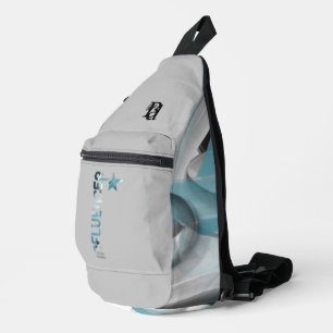 Bandoulière Sac à billes d'INFLUENCER Tendance Bleu Abstrait