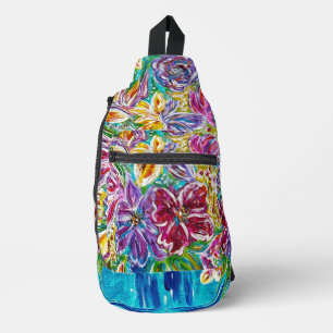 Bandoulière Sac à billes florales