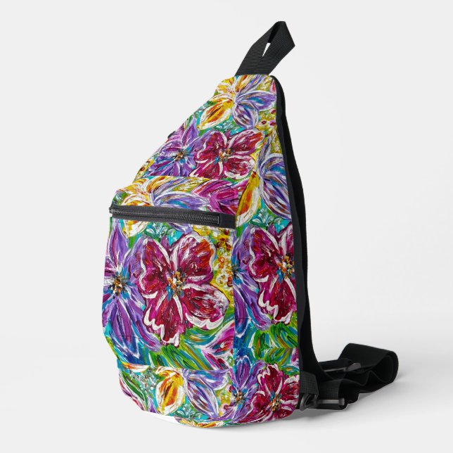 Bandoulière Sac à billes florales (Coin droit)