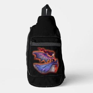 Bandoulière Sac à coudre et découper en impression de fée d'au