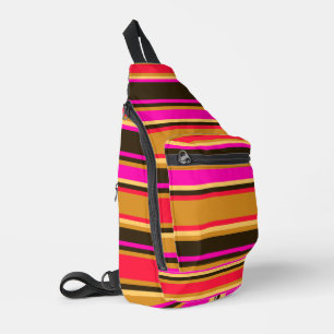 Bandoulière Sac à coudre vivivid Gold, Red & Magenta