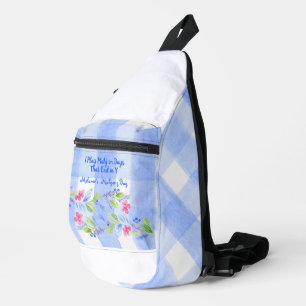 Bandoulière Sac à dés en tuiles de Mahjong à carreaux de fleur