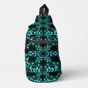 Bandoulière Sac à élingue bleu Kaleidoscope