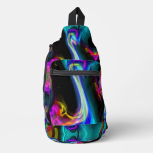 Bandoulière Sac à élingue cristallin arc-en-ciel