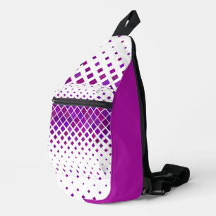 Bandoulière Sac à élingue de conception de losange Magenta vio