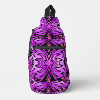 Bandoulière Sac à élingue de flamme Lilac Tribe Rétro