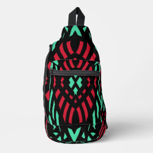 Bandoulière Sac à élingue, design motif moderne classique mult