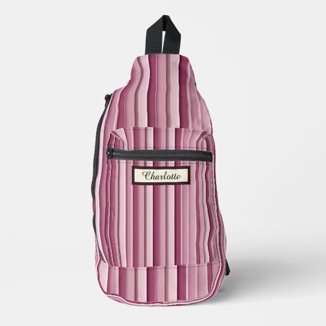 Bandoulière Sac à élingue moderne rose rose (Recto)