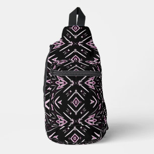 Bandoulière Sac à élingue, Noir couleur transparente design cl