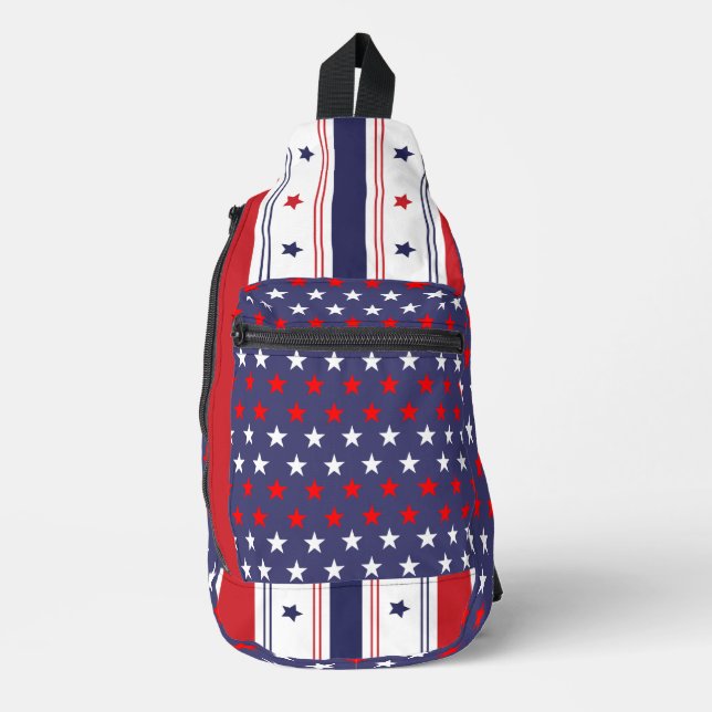 Bandoulière Sac à élingue Stars et Stripes (Recto)