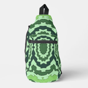 Bandoulière Sac à élingue, un design classique de couleur vert