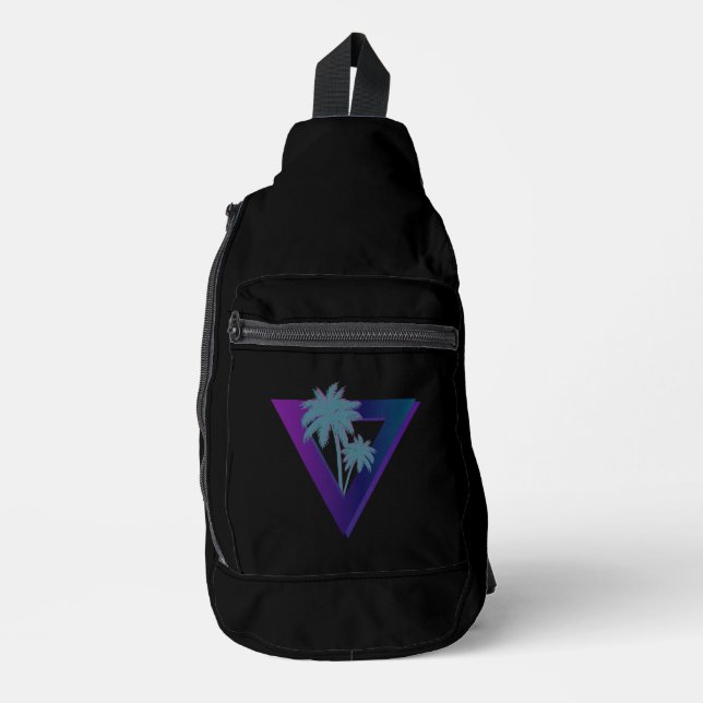 BANDOULIÈRE SAC À PALMIERS TRIANGLE RETROWAVE (Recto)