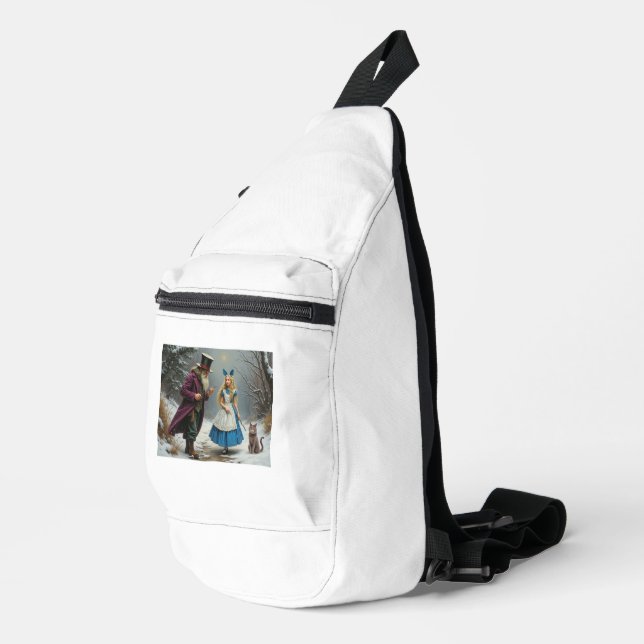 Bandoulière Sac à sac blanc Alice Winter (Coin droit)