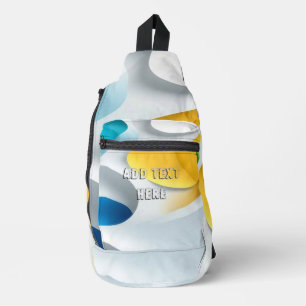 Bandoulière Sac à slingbag simple cool avec ajouter votre text