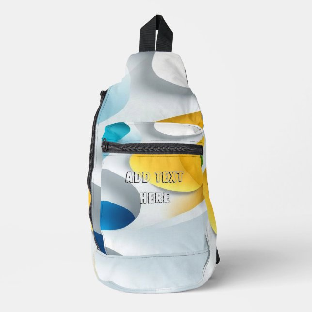 Bandoulière Sac à slingbag simple cool avec ajouter votre text (Recto)