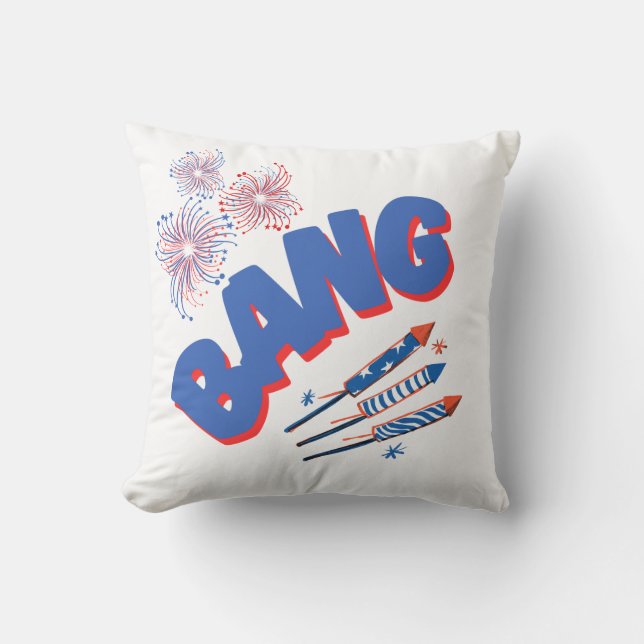 BANG coussin / Fête de l'Indépendance /4 juillet (Recto)