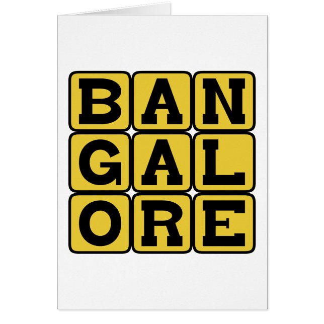 Bangalore, Bengaluru, Ville en Inde (Devant)