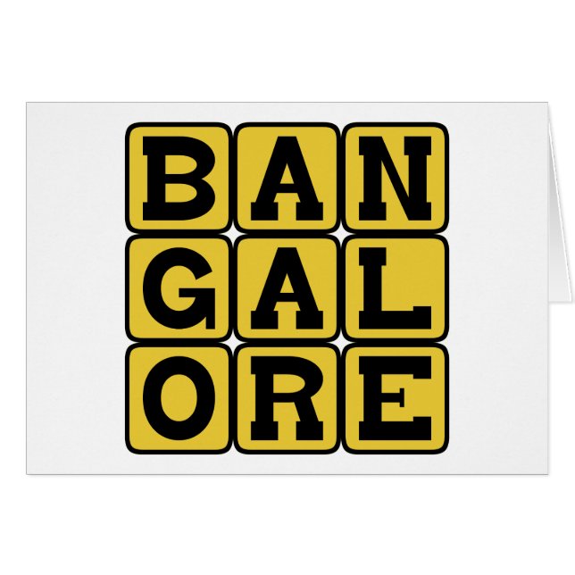 Bangalore, Bengaluru, Ville en Inde (Devant horizontal)