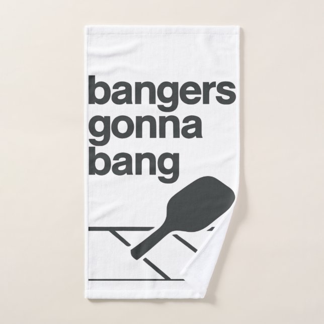 Bangers Gonna Bang Pickleball Drôle  (Serviette à main)