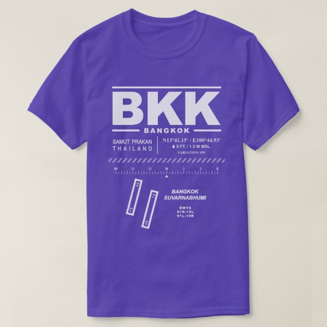 Bangkok / Suvarnabhumi Airport BKK T-Shirt (Design devant)