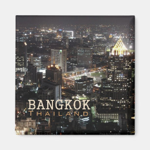 Bangkok Thaïlande Nightime Travel Souvenir Magnet