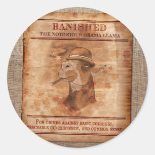 Banish Drama Llamas - Stickers 3"