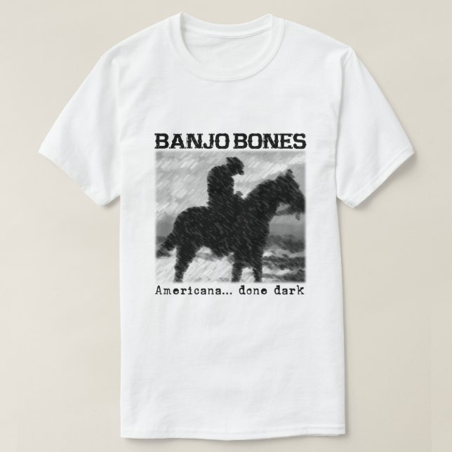 Banjo Bones Americana Done Dark T-Shirt (Design devant)