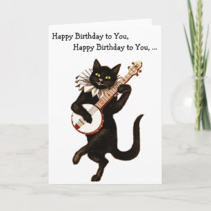 Banjo Chat : Joyeux anniversaire pour vous Carte