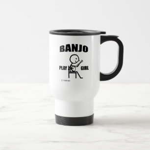 Banjo Jouer fille Voyage Mug