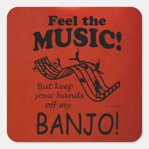 Banjo Sent Le Sticker Carré De Musique