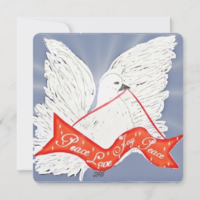 Banner Dove - Invitations personnalisées 4,25 po x (Dos)