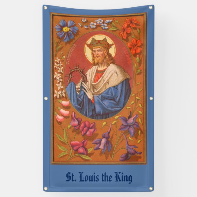 Bannière 2 de Saint Louis IX le Roi (PM 05) (Vertical)
