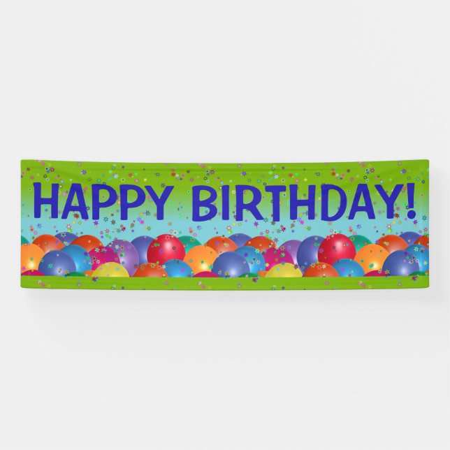 Bannière #3 de joyeux anniversaire (Horizontal)
